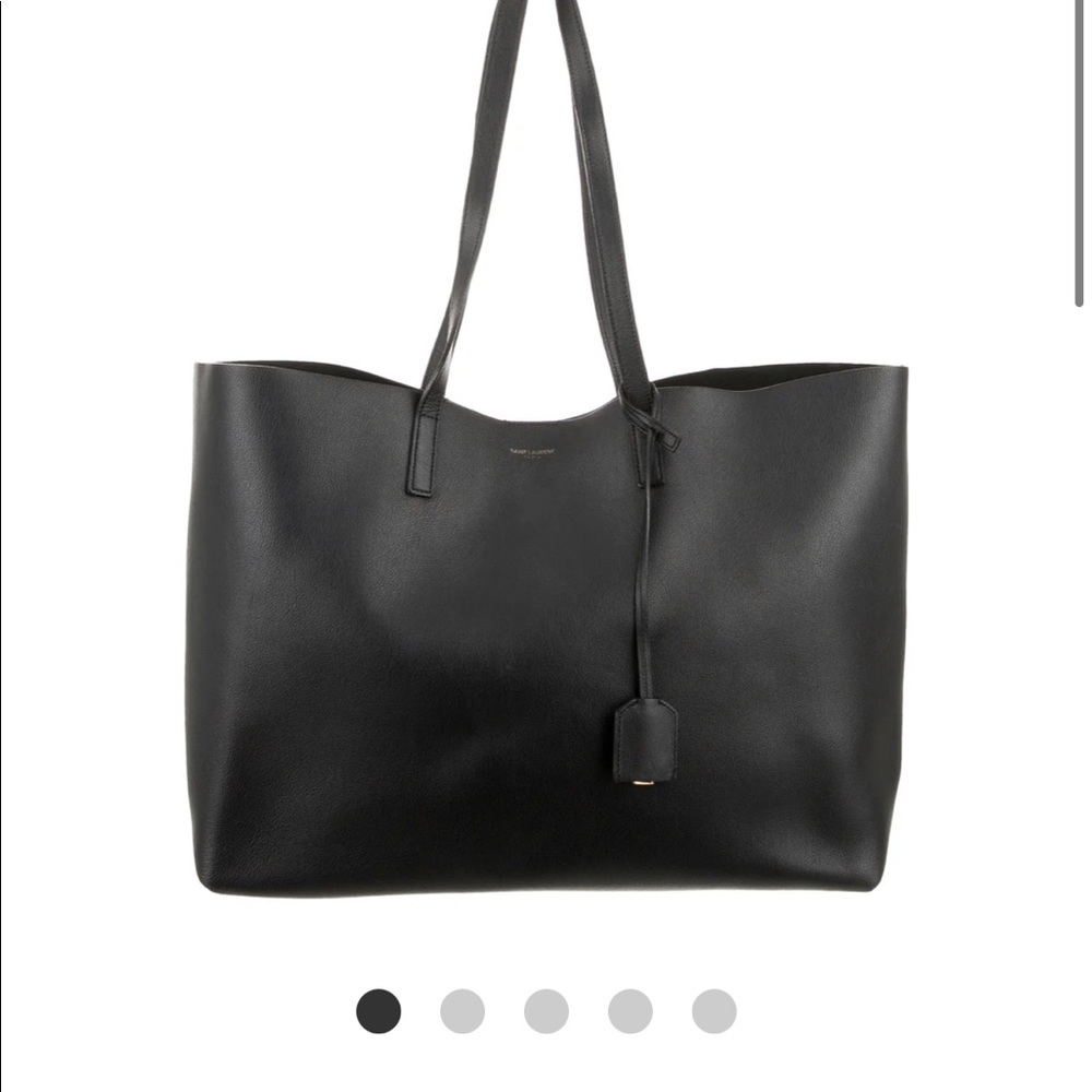 Saint Laurent Grained Leather Tote USED